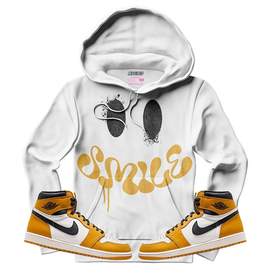 Smile (Air Jordan 1 Retro High OG 'Yellow Ochre) Hoodie