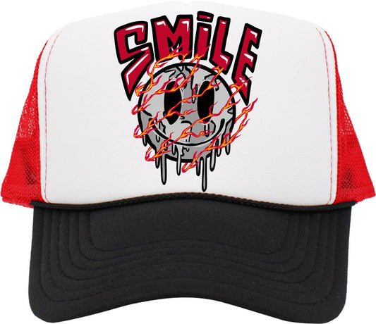 Smile (Air Jordan 4 Red Cement) Trucker Hat