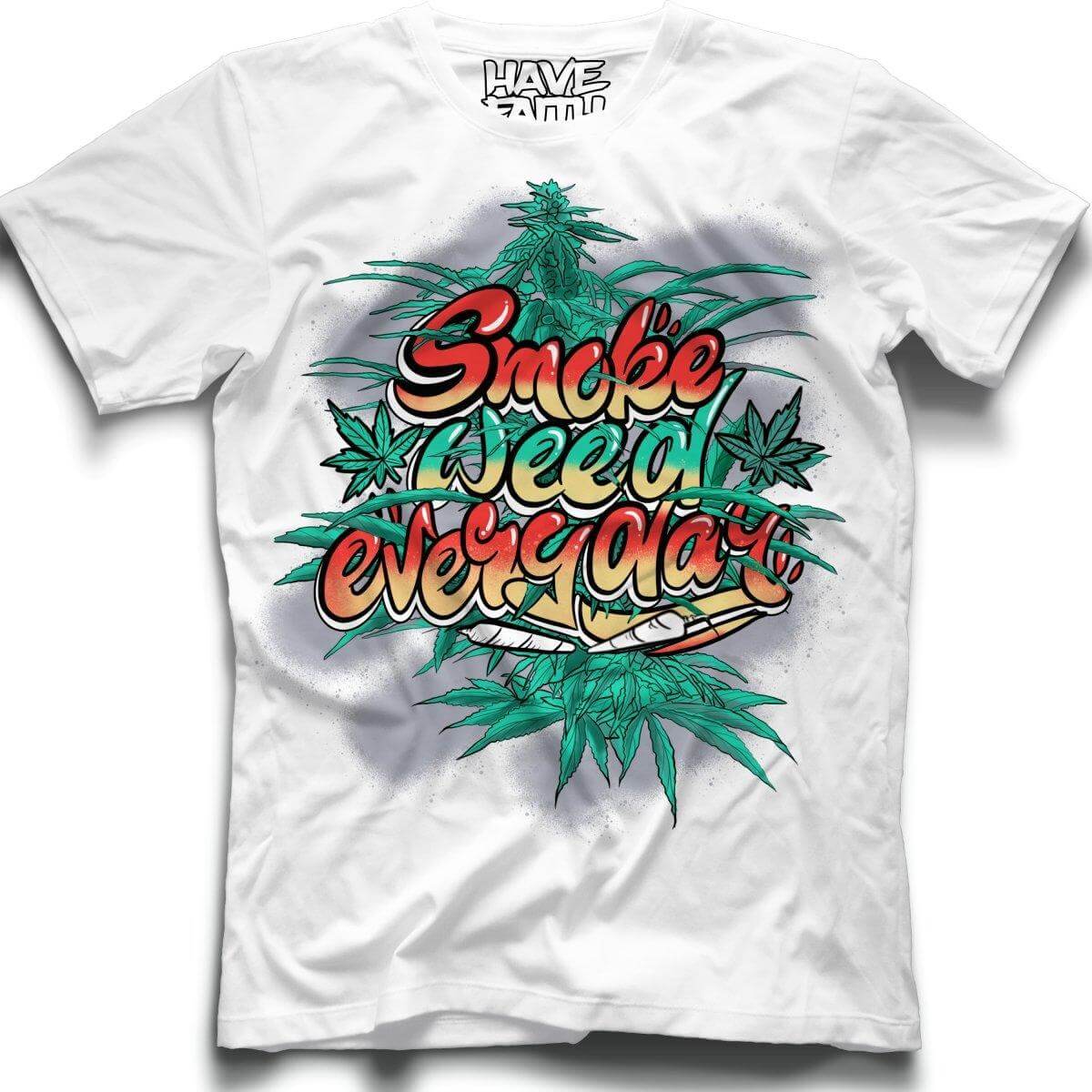 Smoke Weed Everyday (Rasta Retro 4's) T-Shirt