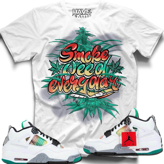 Smoke Weed Everyday (Rasta Retro 4's) T-Shirt