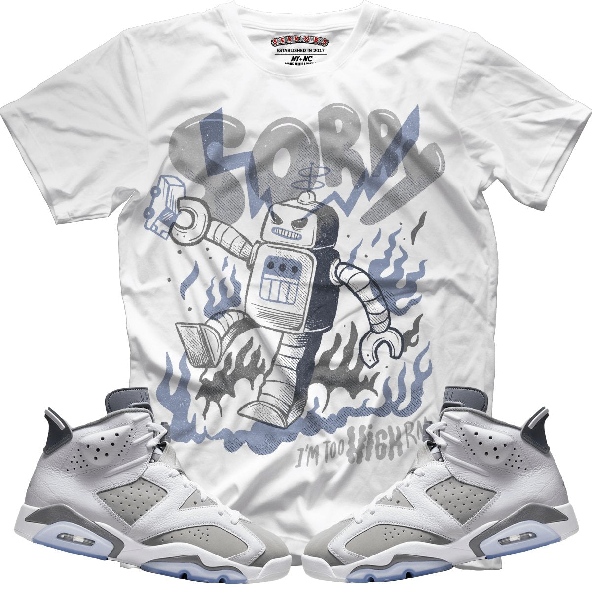 Sorry To High Rn (Retro 6 Cool Grey) T-Shirt