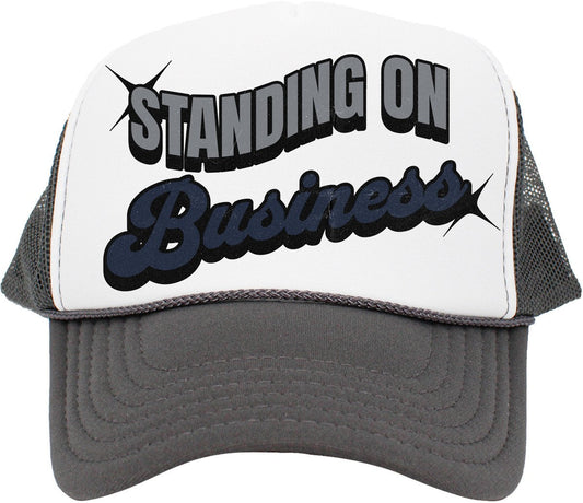 Standing On Business (Air Jordan 3 White Navy) Trucker Hat