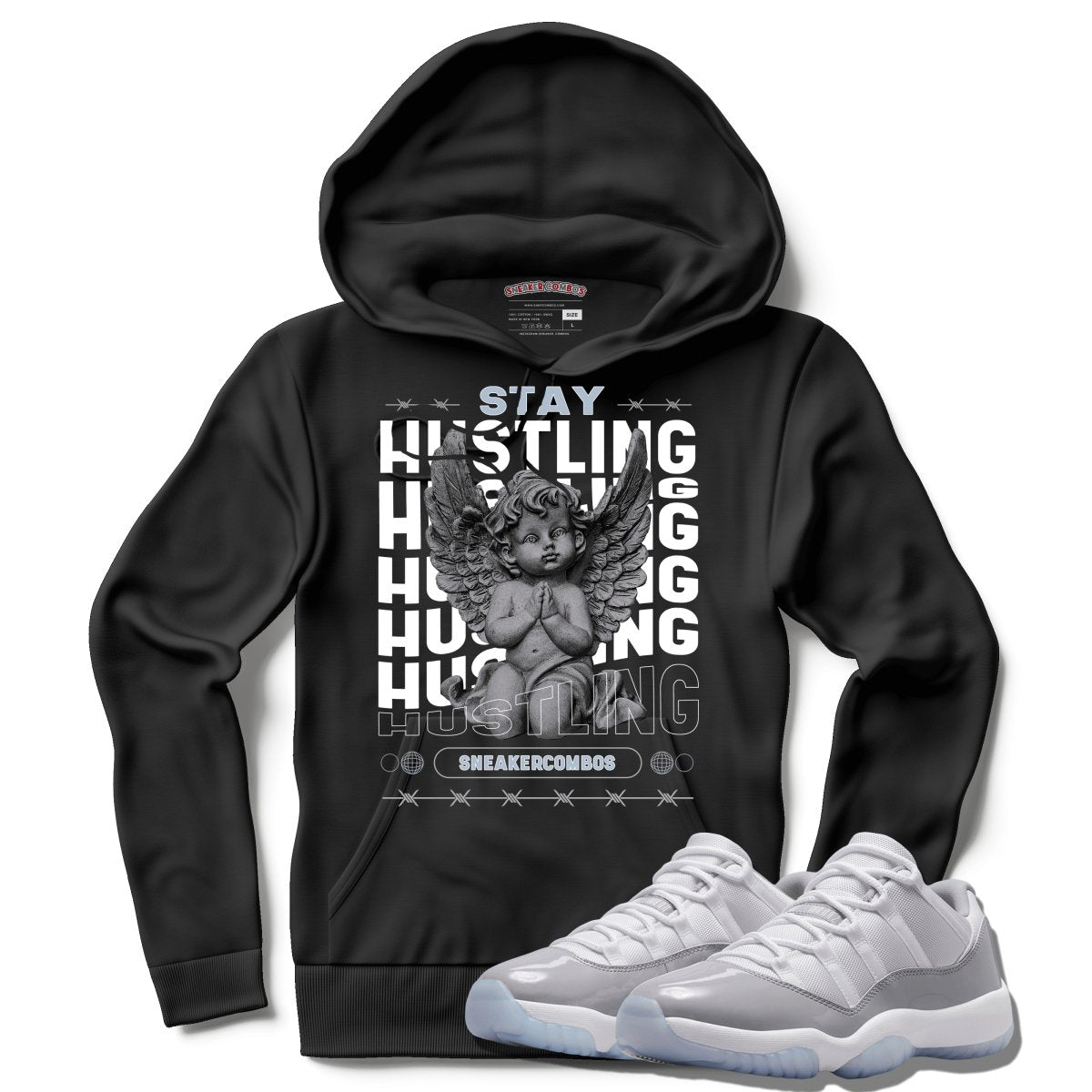 Stay Hustling (Air Jordan 11 Cement Grey) Hoodie