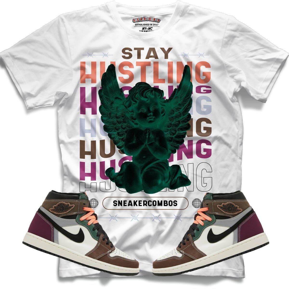 Stay Hustling (Retro 1 Craft) T-Shirt