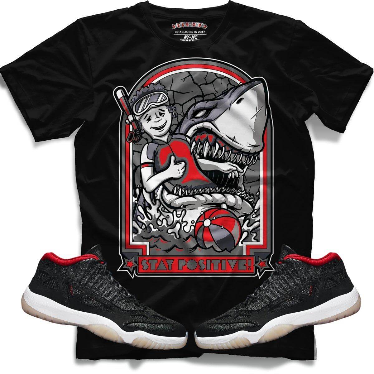Stay Positive (Retro 11 Low IE Bred) T-Shirt