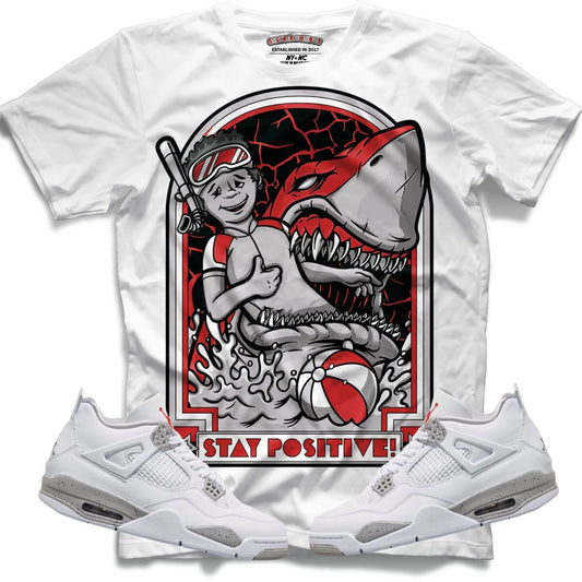 Stay Positive (Retro 4 White Oreo) T-Shirt