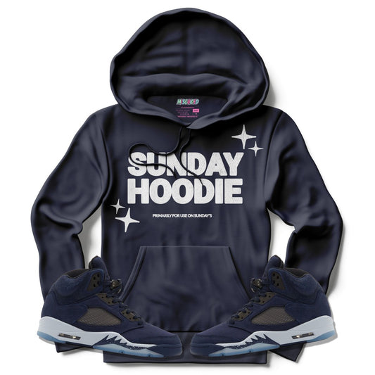 Sunday Hoodie (Air Jordan 5 Midnight Navy) Hoodie