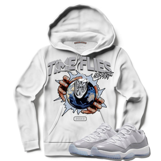 Time Flies (Air Jordan 11 Cement Grey) Hoodie