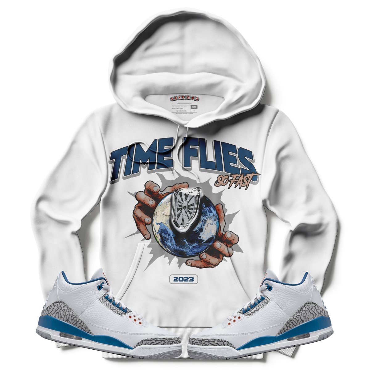 Time Flies (Air Jordan 3 “Wizards” PE) Hoodie