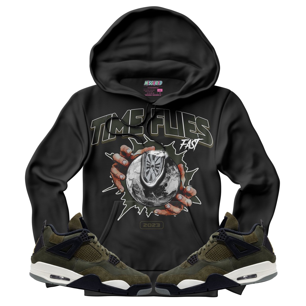Time Flies (Air Jordan 4 Craft "Olive") Hoodie