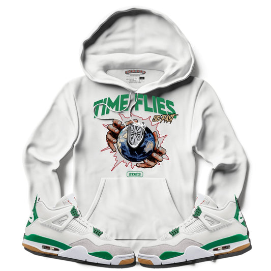 Time Flies (NIKE SB X AIR JORDAN 4 PINE GREEN) Hoodie