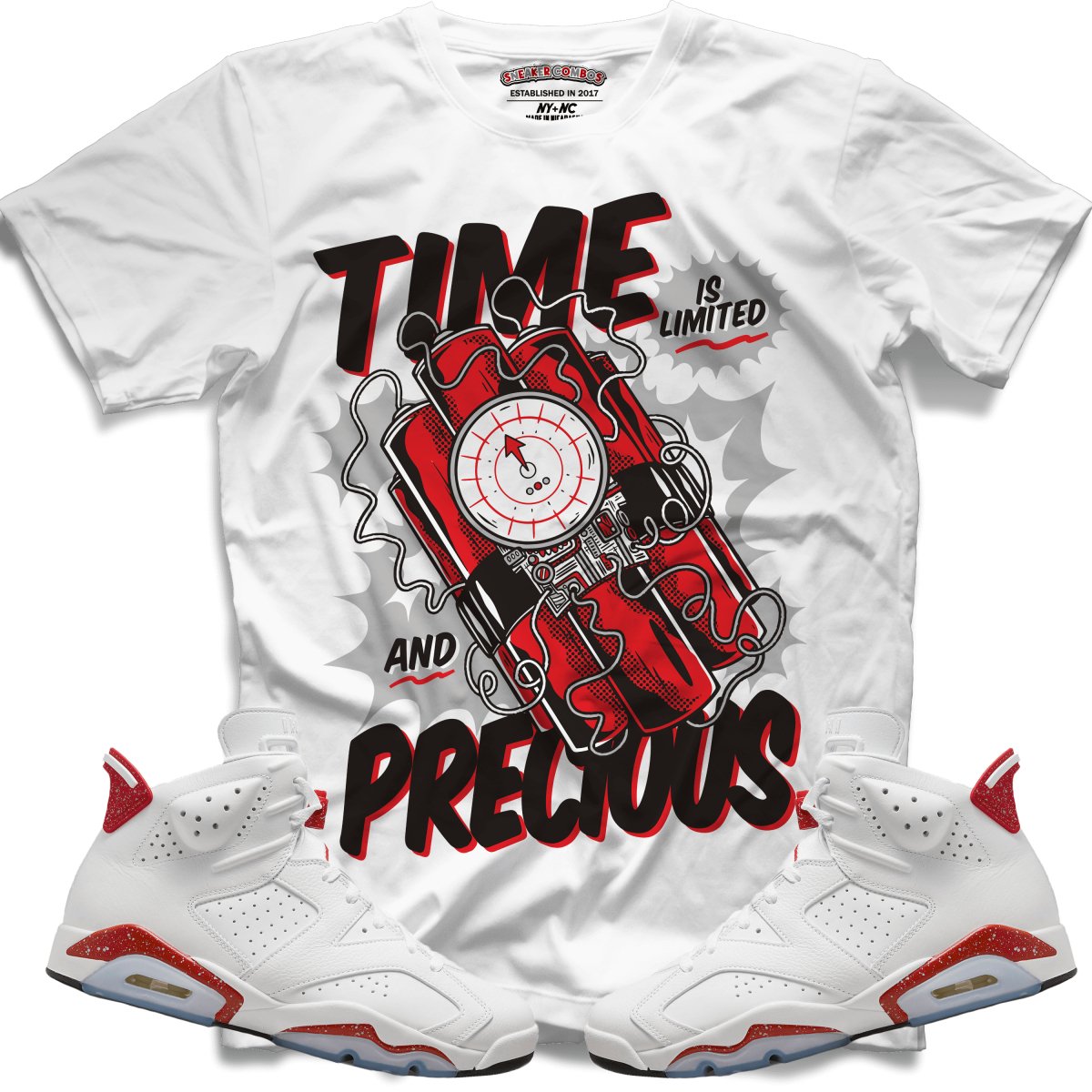 Time Ticking (Retro 6 Red Oreo) T-Shirt