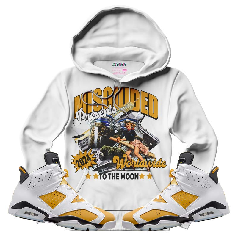 To The Moon (Air Jordan 6 Retro Yellow Ochre) Hoodie