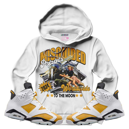 To The Moon (Air Jordan 6 Retro Yellow Ochre) Hoodie