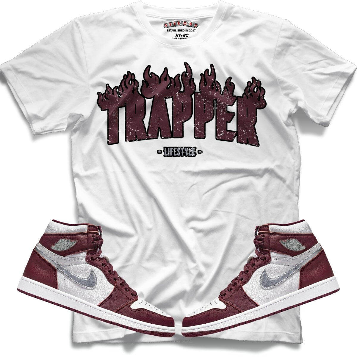 Trapper (Retro 1 Bordeaux) T-Shirt