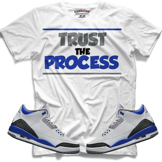 Trust the process (Retro 3 Racer Blue) T-Shirt