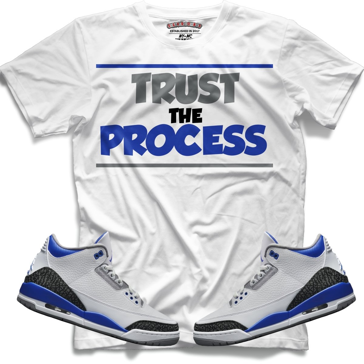 Trust the process (Retro 3 Racer Blue) T-Shirt