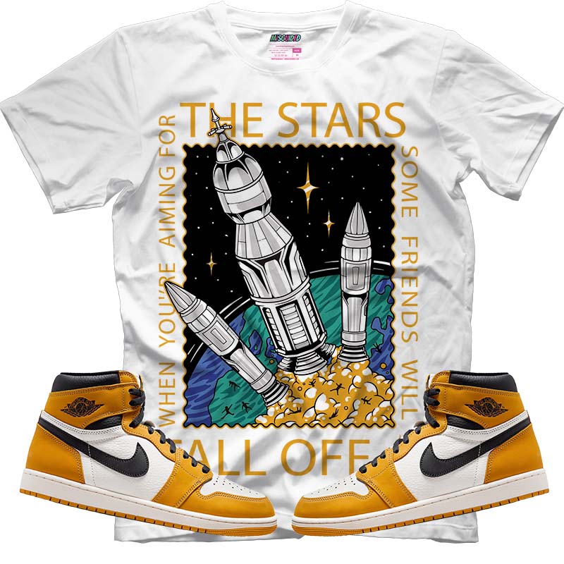 When Aiming For The Stars (Air Jordan 1 Retro High OG 'Yellow Ochre') T-Shirt
