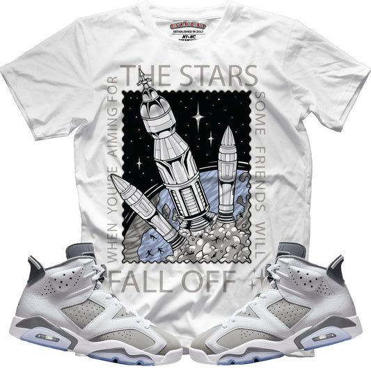When Aiming For The Stars (Retro 6 Cool Grey) T-Shirt